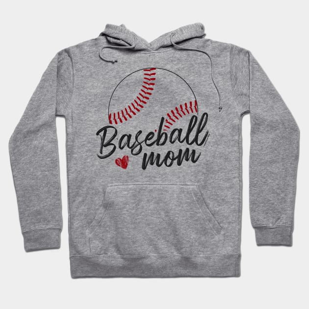 Baseball Mom Love - © Graphic Love Shop Hoodie by GraphicLoveShop